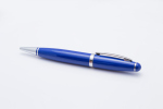 Флешка шариковая ручка в корпусе синего цвета
