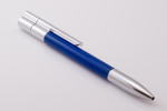 Ручка с USB флешкой, синего цвета