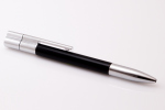Ручка флешка, черного цвета