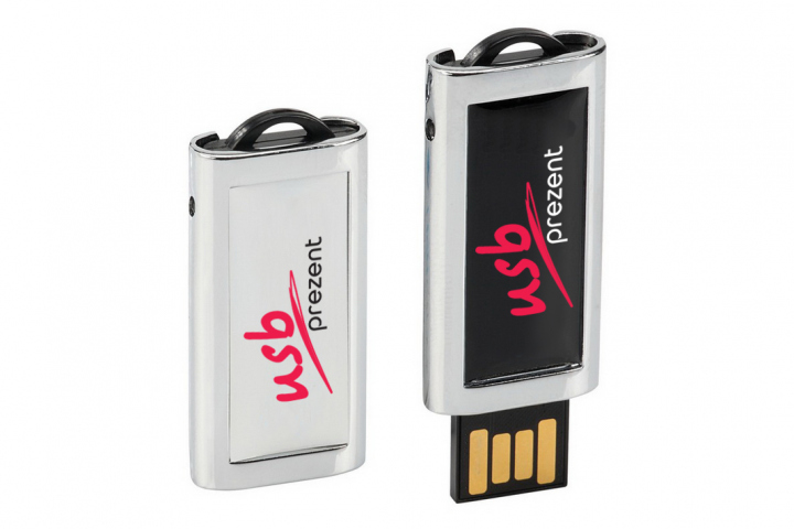 USB флеш-накопител с эпоксидной наклейкой P40-SLIM-DOMING